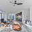 52" Wini 3 - Blade LED Smart Standard Ceiling Fan with Remote Control and Light Kit Included.-1376684429