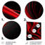 «Happy Streams Minimal Red Black - Abstract Modern Waves», art mural salon-1001197583-1001197569
