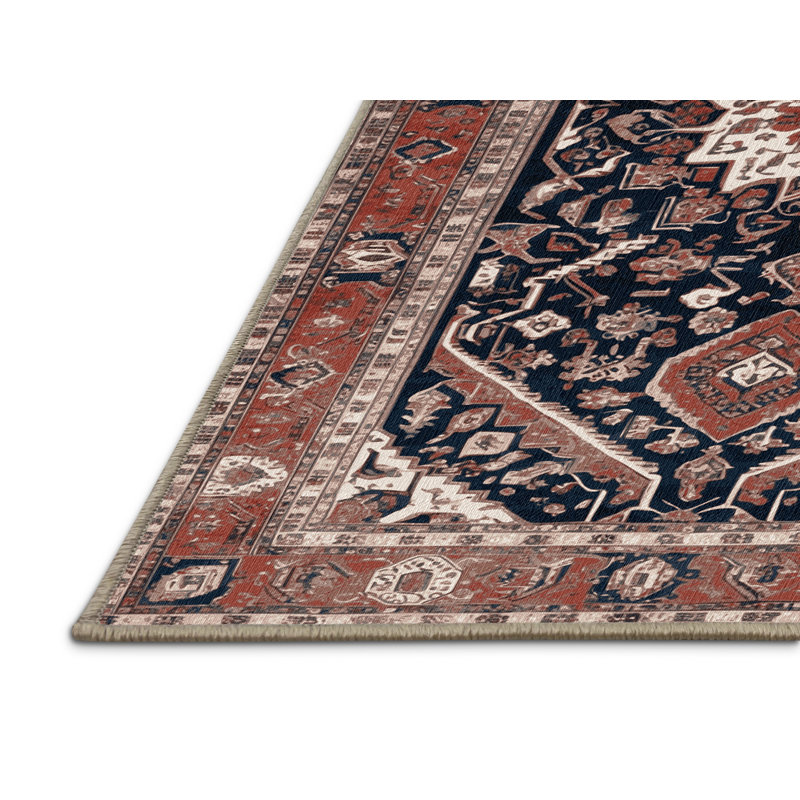 Tapis brun lavable à la machine, Rectangulaire 8 pi x 10 pi