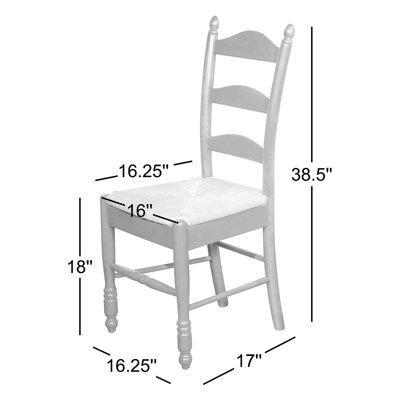 Chaise d'appoint à dossier échelle Amasya