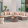Rasmus 4 - Person Modular Patio Conversation Sets with Cushions