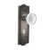 Meadows Plate with Decorative Keyhole and Crystal Meadows Knob