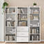 Armoire de rangement de cuisine avec portes en verre