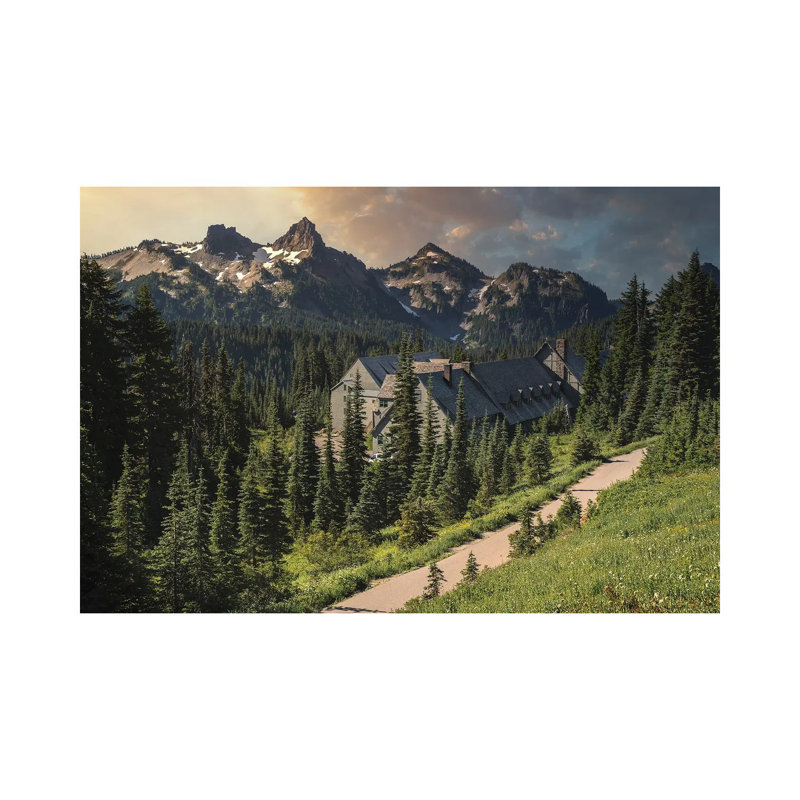 Lodging At Mt Rainier by Louis Ruth - Wrapped Canvas Print, 20.32 cm H x 30.48 cm W