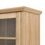 Freestanding Buffet Tall Kitchen Pantry Storage Cabinet with Wine Rack and Adjustable Shelves,Natural-1516978210