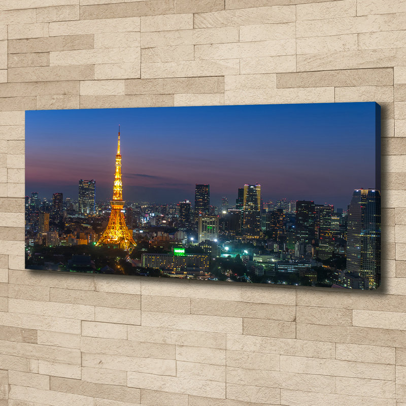Tower In Tokyo - Wrapped Canvas Print, Canvas, 50cm H x 125cm W