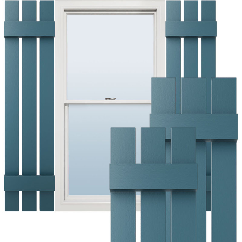 Volets Lifetime, Bleu minuit, H 35 po x l 12 po x P 1 po