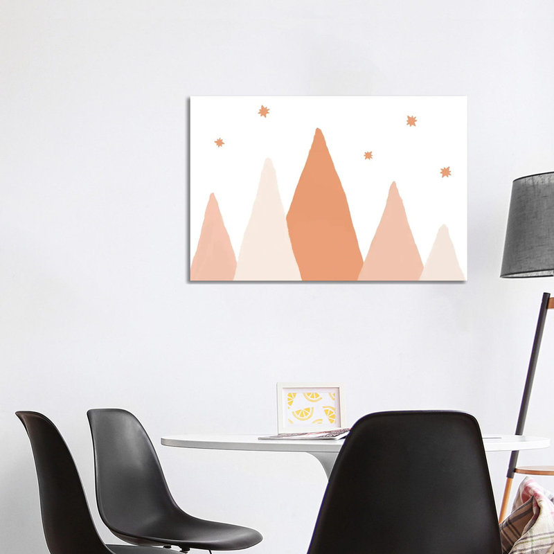 Blush Mountains - Wrapped Canvas Print, 101.6 cm H x 66.04 cm W x 3.175 cm D