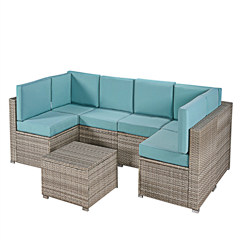 Ensemble repas avec coussins 26,4 po Bertero, gris