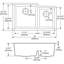 Évier de cuisine à double cuve encastrable 33 po x 20-1 / 2 po x 9-1 / 2 po Quartz Classic-16666322