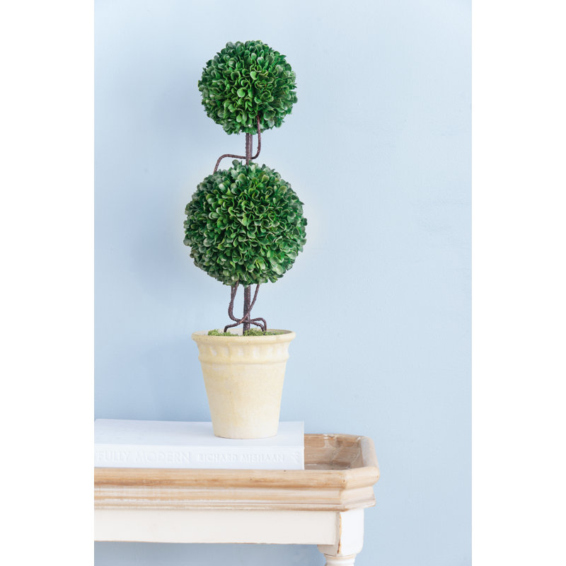 Topiaire de buis artificiel en pot
