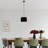 Elegant Black Chandelier, Metal Body, 25.2 x 25.2 x 25.6 inches | CE Certified, E27 Socket, Max 40W | Stylish Lighting Fixture for Dining Room, Living Room, & Entryways | Modern Design with Cotton Cap-462954140