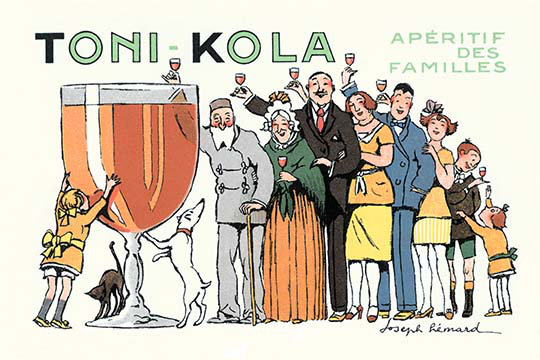Toni kola-impression non encadrée de publicités, H 24 po x l 36 po x P 1,5 po
