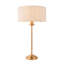 Landover Table light finished in Vintage Brass and Natural