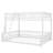 Metal Full XL Over Queen Bunk Bed, Floor Bunk Bed Frame With Ladder And Safety Guardrails, No Box Spring Needed-1486209879