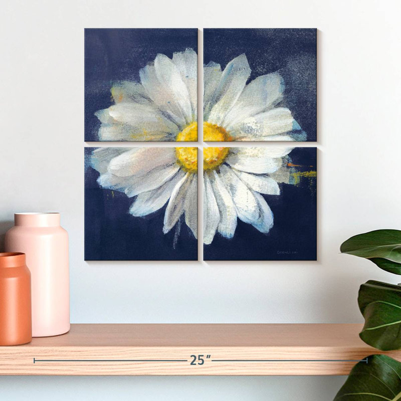 Harnek Boldest Bloom II - bleu foncé, H 18 po x l 18 po