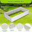 2 lits de jardin surélevés galvanisés 6X3x1pi-1009839038