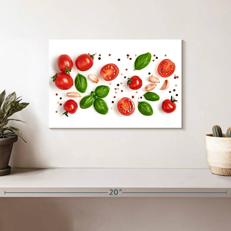 Yarlin, tomate, basilic et épices, H 8 po x l 12 po