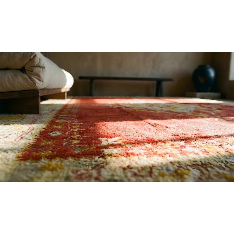 Tapis antique à motif médaillon turc antique Oushak - Angora