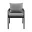 Chaise de patio avec coussin Gerri