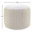 Mirabelle Handmade Jute/Cotton Upholstered Ottoman Pouf
