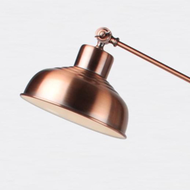 Langer Swing Arm Floor Lamp Set, Antique Brushed Copper, Antique Brushed Copper