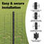 Fence with Post Segment Outdoor Barrier Garden Terrace Divider Boundary-483183760-483183767