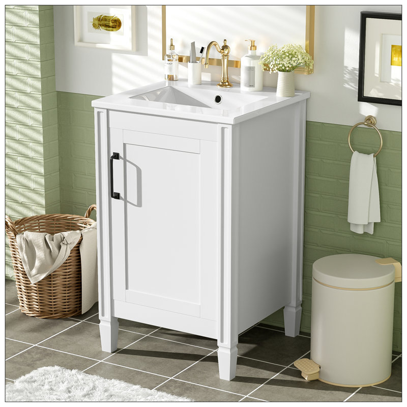 Meuble-lavabo pour salle de bain, Blanc