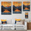 Safire Peaks At Dusk Mountains I - Paysage de montagnes, reproduction sur bois - sur bois de pin naturel-1421413632