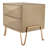 Hairpin 25'' W Metal Nightstand