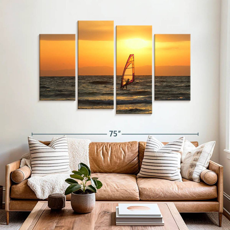 Sireci Sunset Windsurfer, 42" H x 68" W
