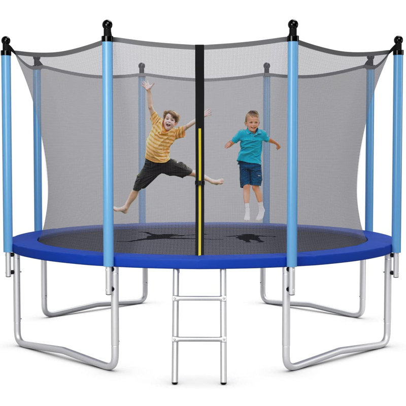 Marthasville Freeport Park ft Octagon Backyard Trampoline with Safety Enclosure