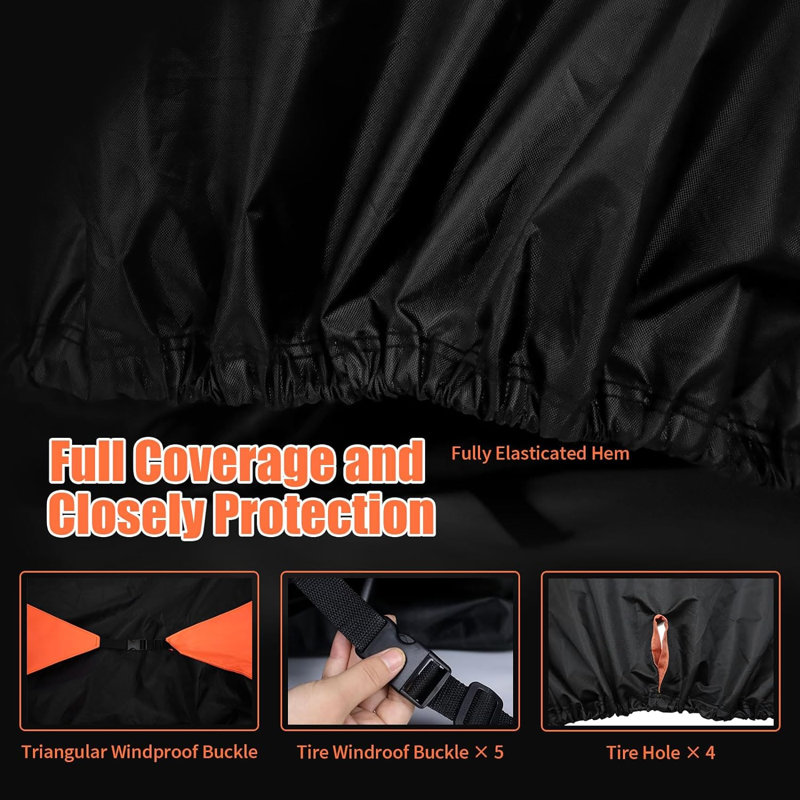 Mildew Resistant UTV Cover By HOMEYA, 77" H x 67" W x 157" D