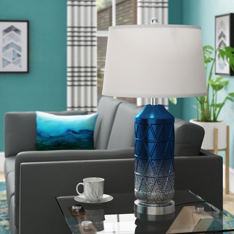 Middlesbrough Table Lamp, Mint Blue