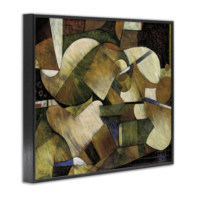 Abstrait géométrique expressif, estampe numérique, conception par Jonathan Parsons, H 11 po x l 14 po