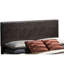 Confortable grand lit d'appoint en mousse Cappuccino - l 86 po x P 63 po H Construction de style élégant l 63 po x P 86 po