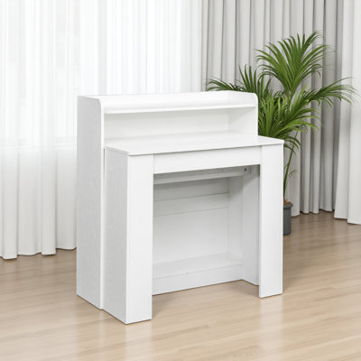 Modern Extendable Dining Table with Storage