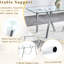Coffre-fort, stable, bureau en verre, apparence transparente, couleur vive, support résistant, luxe, apparence visuellement plus claire et plus lumineuse, nettoyage facile