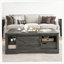 Table basse de 47 po avec tiroir et porte de grange Brady-1034765104