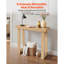 Console rectangulaire étroite de 91 cm (36 po) à placer derrière un canapé, style moderne en bois massif.