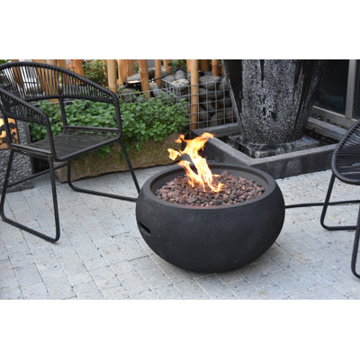 York 27" Liquid Concrete Fire Bowl