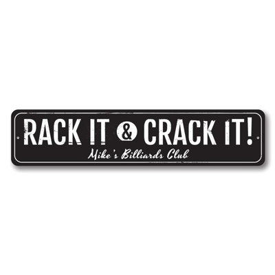 Rack It & Crack It Aluminum Sign