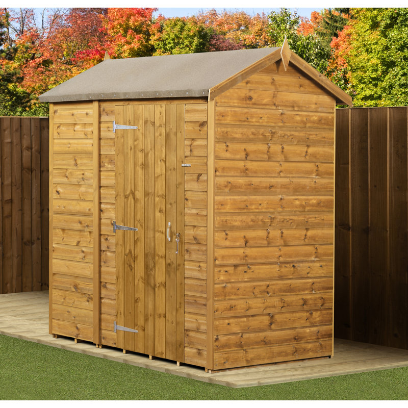 Modular Apex Garden Shed  4X6 No Windows