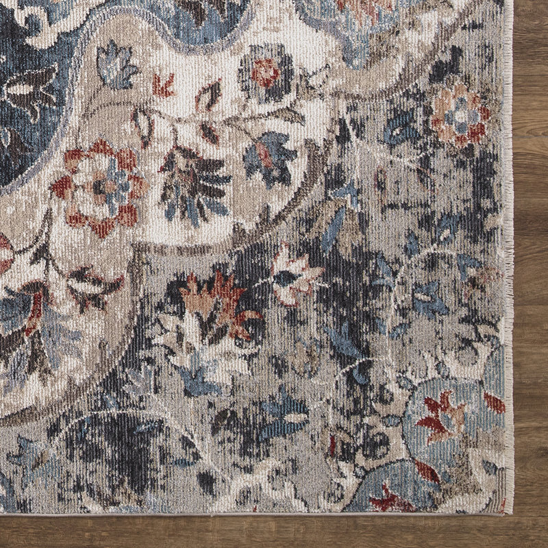 Blue Moroccan No Distressing Multi Antique Aesthetic Area Rug, Rectangle 3'3" x 4'7"