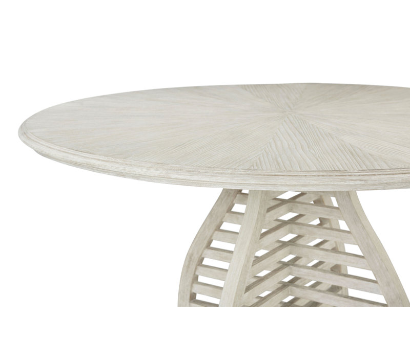 Table de salle à manger en bois de pin massif 64 po Breeze