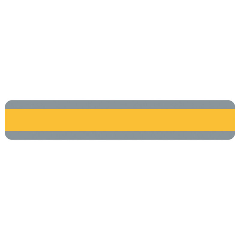 Goldenrod Plastic Double Wide Sentence Strip Reading Guide Set