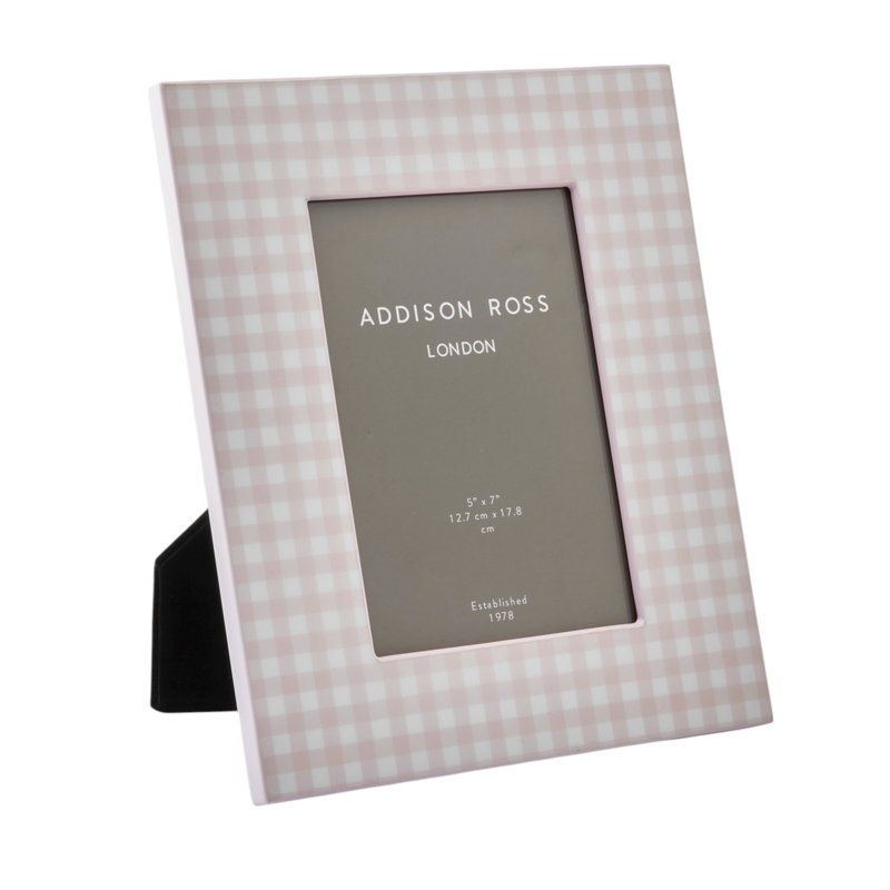 5x7 Gingham, Pink