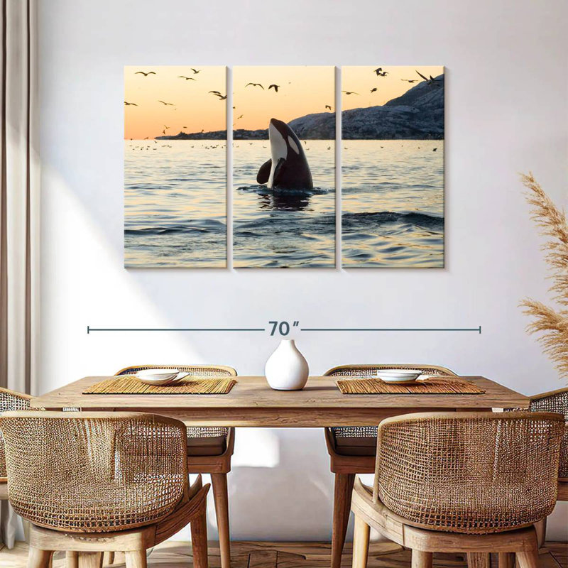 Spyhopping Orca Whale, 36" H x 57" W