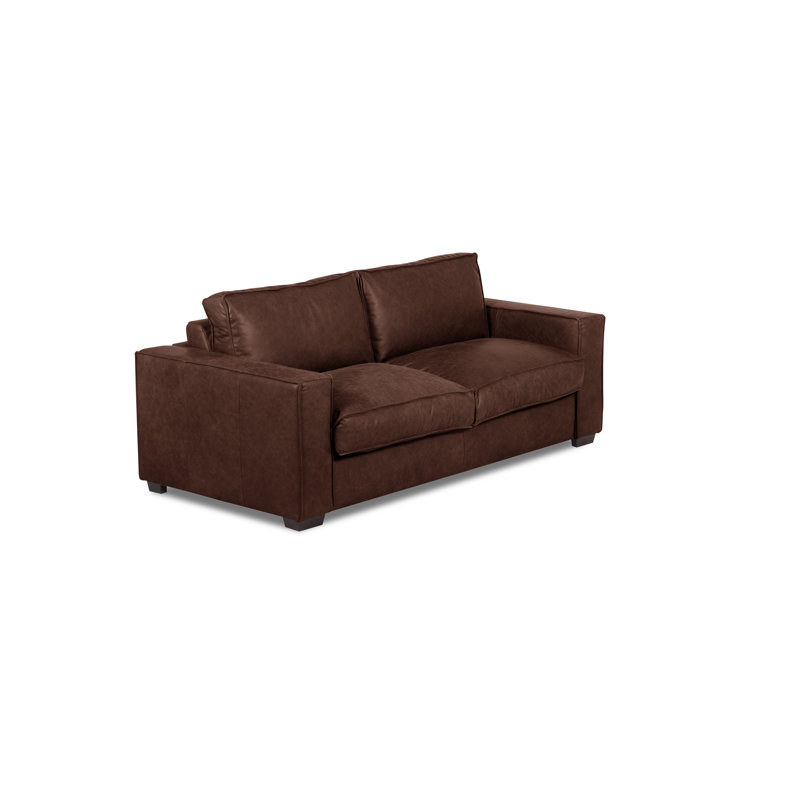 Ripleigh Reclining Sofa, Ripleigh Dark Cognac Genuine Leather