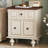 20.47"Vintage Nightstand With 2 Drawers And Roman Column Legs(Includes Only Nightstand)-385794512